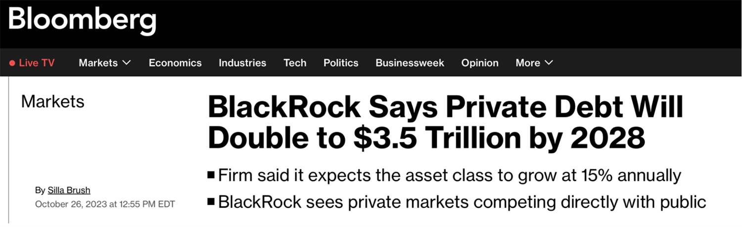 Bloomberg headline screenshot