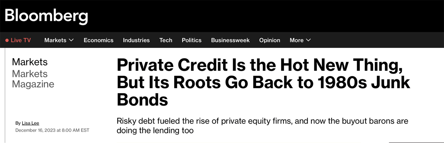 Bloomberg headline screenshot